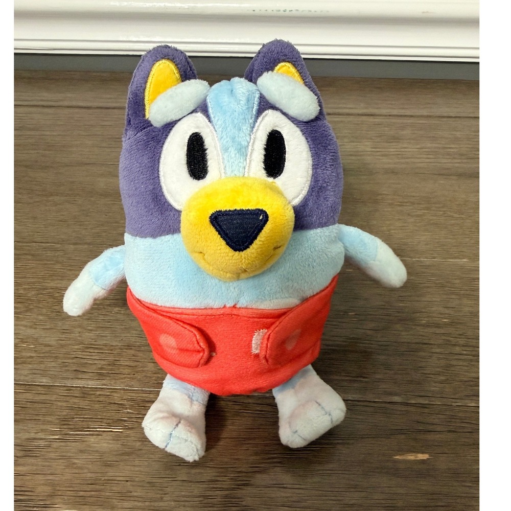 Bluey & Friends BABY BLUEY 8" Plush Blue Dog Red Diaper 2018 Moose‎ Toys